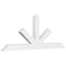 Ekena Millwork Saratoga Architectural Grade PVC Gable Bracket, 96"W x 36"H x 4"D x 6"F, 9/12 Pitch GBP096X36X0406SAR00 - alternate 1